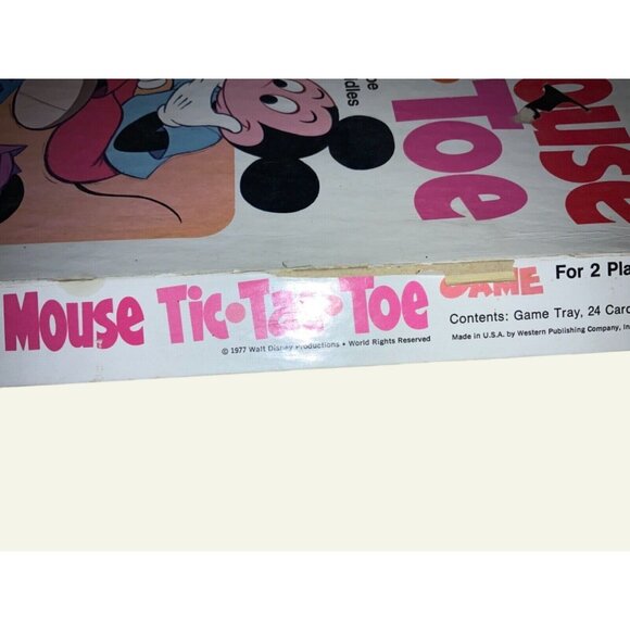 Walt Disney Mickey Mouse Tic-Tac-Toe Vintage Game Replacement Pieces - Picture 10 of 10